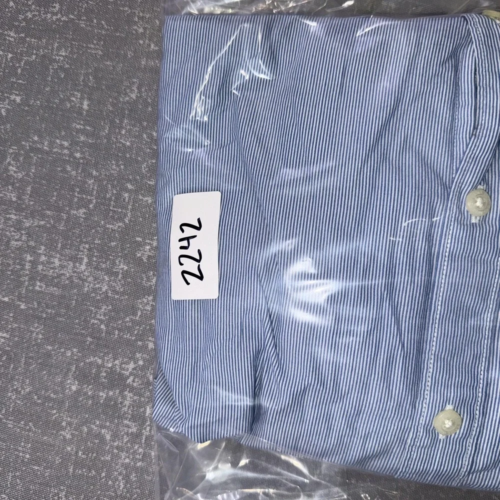 American‎ Eagle Outfitters Shirt Mens XL Blue Striped Button Down Classic Fit